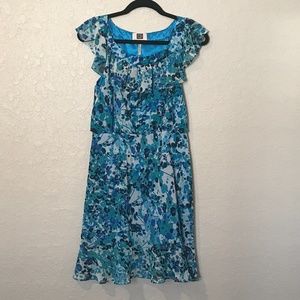 Laundry by Shelli Segal Flutter Sleeve Dress